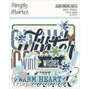 Simple Stories - Bits & Pieces - Simple Vintage Fresh Snow Sentiment Bits, 23723