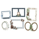 Simple Stories - Bits & Pieces - Simple Vintage Fresh Snow Chipboard Frames, 23725