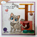 Elizabeth Craft Designs Die Set - Cat Scratching Post, 2373
