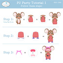 Elizabeth Craft Designs Die Set - PJ Party, 2382
