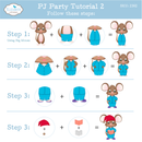 Elizabeth Craft Designs Die Set - PJ Party, 2382