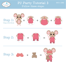Elizabeth Craft Designs Die Set - PJ Party, 2382