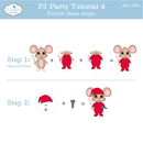 Elizabeth Craft Designs Die Set - PJ Party, 2382