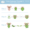Elizabeth Craft Designs Die Set - Halloween Costumes Cute, 2384