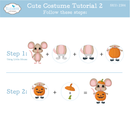 Elizabeth Craft Designs Die Set - Halloween Costumes Cute, 2384