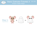 Elizabeth Craft Designs Die Set - Halloween Costumes Scary, 2385