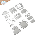 Elizabeth Craft Designs Die Set - Santa & Mrs. Claus, 2387
