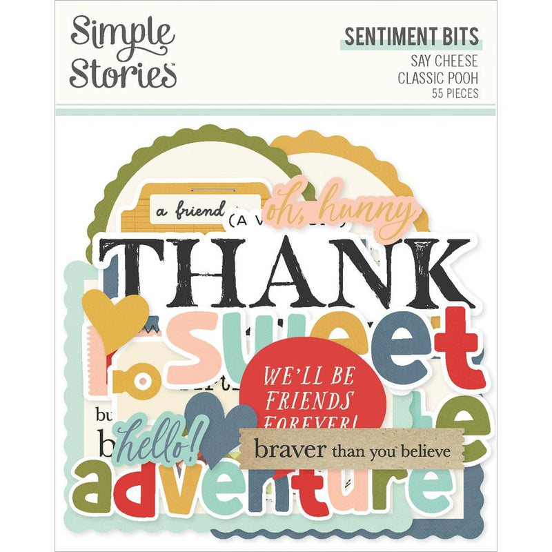 Coming Soon - Simple Stories - Sentiment Bits - Say Cheese Classic Pooh, 23924