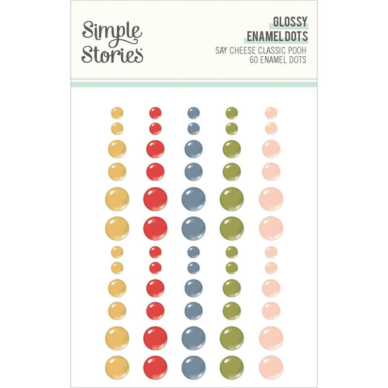 Coming Soon - Simple Stories - Glossy Enamel Dots - Say Cheese Classic Pooh, 23930