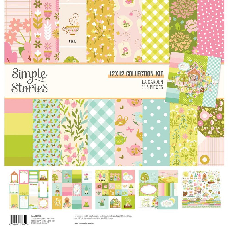 Simple Stories - 12x12 Collection Kit - Tea Garden, 24100