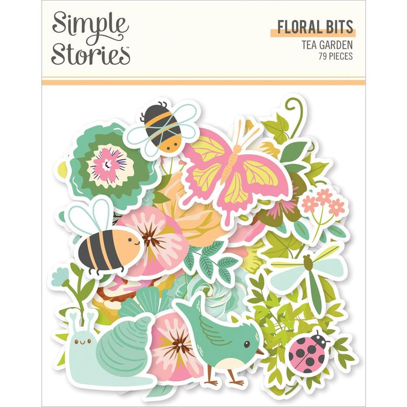 Simple Stories - Floral Bits - Tea Garden, 24120