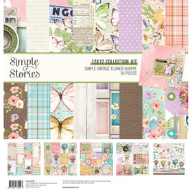 Simple Stories Simple Vintage Flower Shoppe - 12x12 Collection Kit, 24200