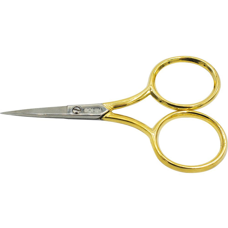 Bohin Embroidery Scissors 3.5" - Large Gilt Handle, 24349