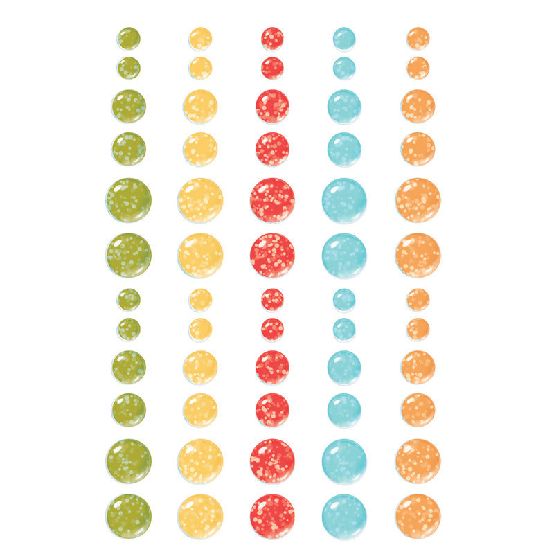 Simple Stories - Say Cheese Classic Pooh Birthday - Glitter Enamel Dots, 24813
