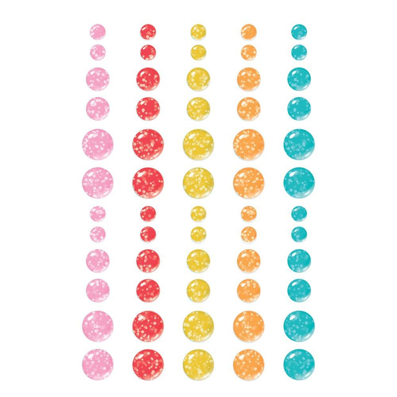Simple Stories - Fun Times - Glitter Enamel Dots, 25023