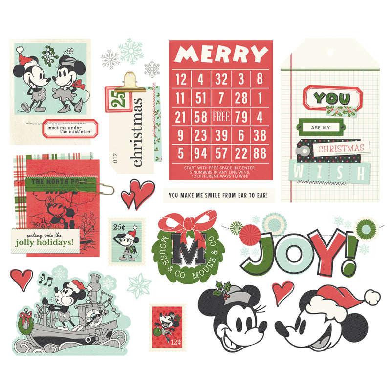 Early Sept - Simple Stories - Say Cheese Classic Mouse Christmas - Big Bits, 25210