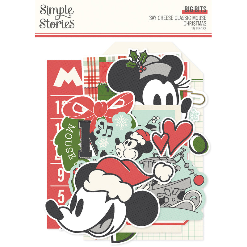 Early Sept - Simple Stories - Say Cheese Classic Mouse Christmas - Big Bits, 25210