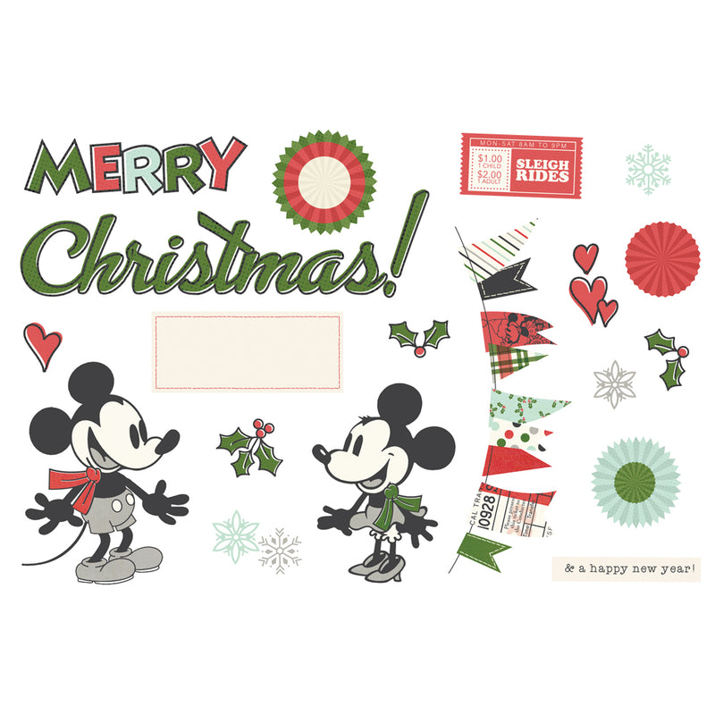 Early Sept - Simple Stories - Say Cheese Classic Mouse Christmas - Page Pieces, 25214