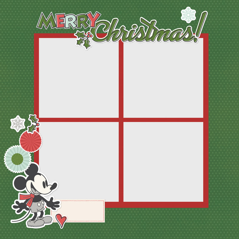 Early Sept - Simple Stories - Say Cheese Classic Mouse Christmas - Page Pieces, 25214