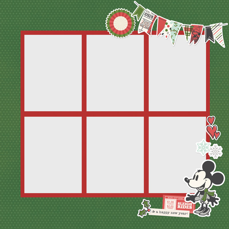 Early Sept - Simple Stories - Say Cheese Classic Mouse Christmas - Page Pieces, 25214