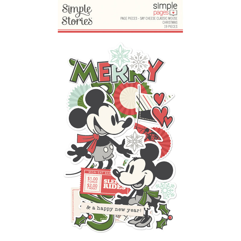 Early Sept - Simple Stories - Say Cheese Classic Mouse Christmas - Page Pieces, 25214