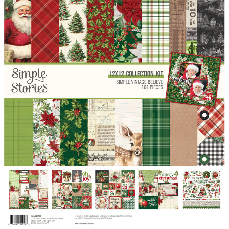Simple Stories - Simple Vintage Believe - 12x12 Collection Kit, 25500