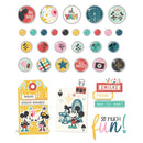 Simple Stories Say Cheese Happiest Place - Decorative Brads, 26231