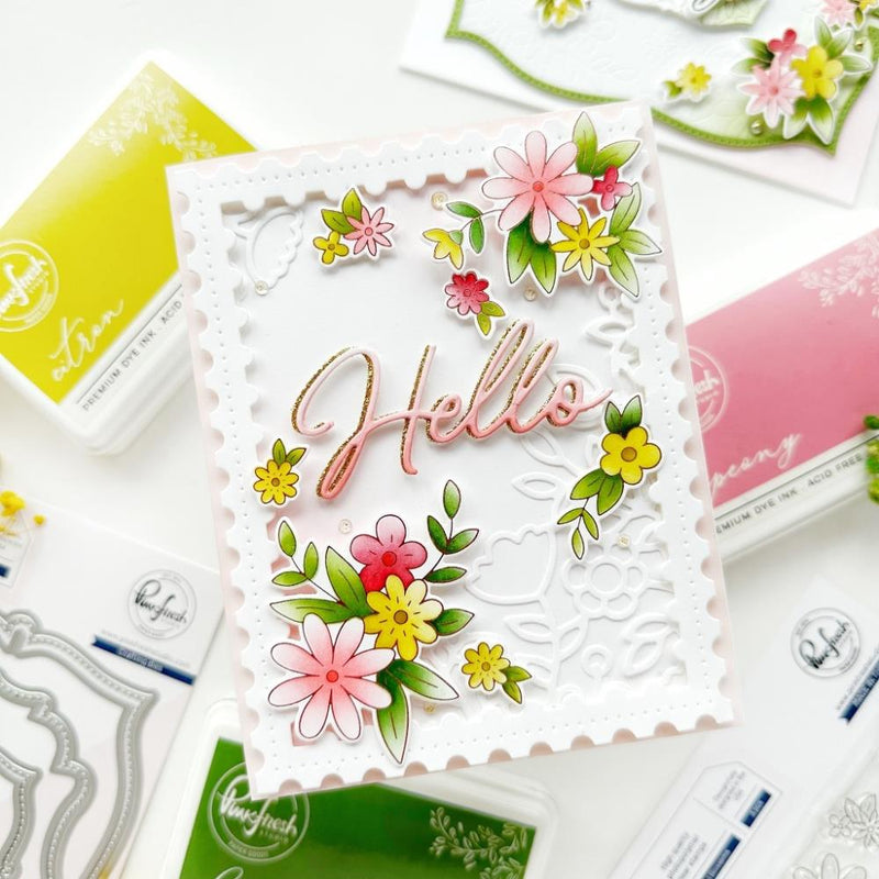 Pinkfresh Stamp Set - Cheerful Blossoms, 262724