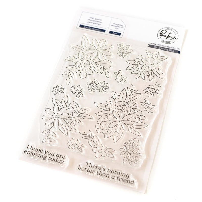 Pinkfresh Stamp Set - Cheerful Blossoms, 262724