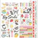 Simple Stories Pink Lemonade - Cardstock Stickers Icons, 26302