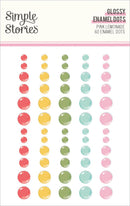 Simple Stories Pink Lemonade - Glossy Enamel dots, 26324