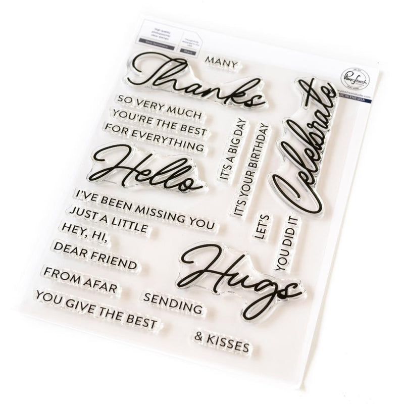 Pinkfresh Stamp Set - Basic Sentiments, 264124