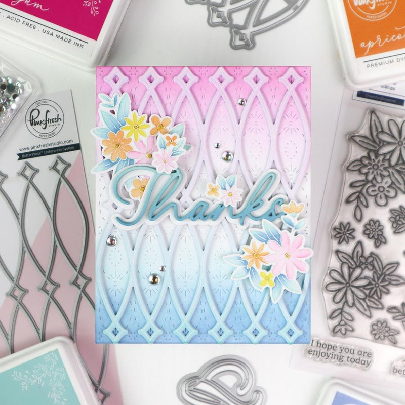 Pinkfresh Stamp Set - Cheerful Blossoms, 262724