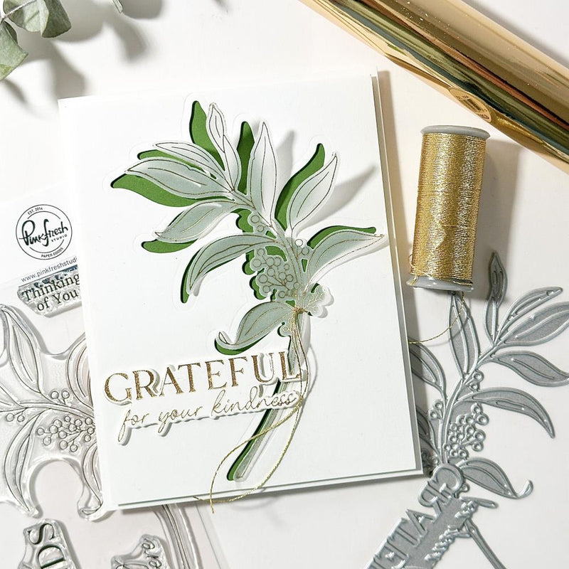 Pinkfresh Studio Press Plate - Grateful Greenery, 265625