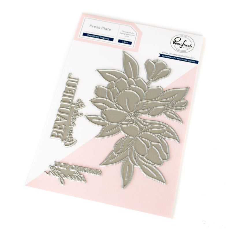 Pinkfresh Studio Press Plate - Magnificent Magnolia, 266025