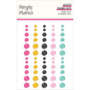Simple Stories Totally 80's - Glitter Enamel Dots, 26712
