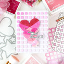 Pinkfresh Studio - Radiating Hearts & Stars - Die, 268225