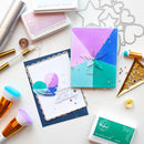 Pinkfresh Studio - Radiating Hearts & Stars - Stencils, 268325