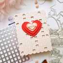 Pinkfresh Studio - Scalloped Grid - Coverplate Die, 268425