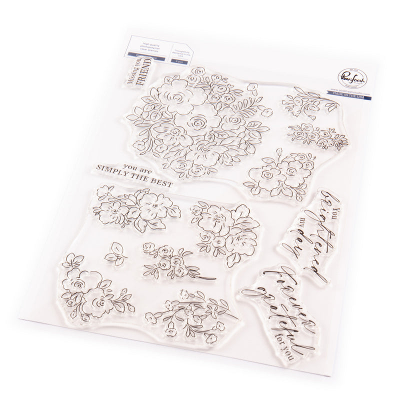 Pinkfresh Studio - Blooming Grace Stamp Set, 269624