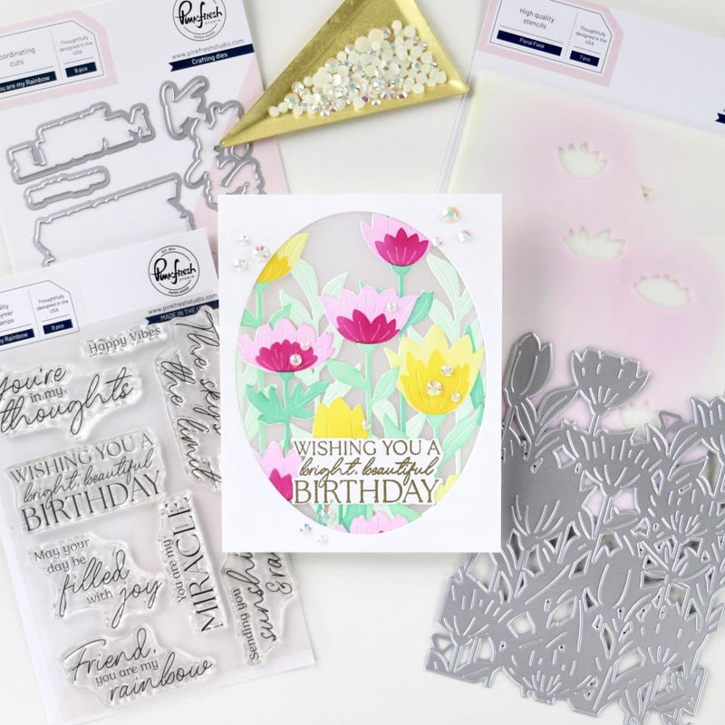 Pinkfresh Studio - You Are My Rainbow - Crafting Dies, 271125