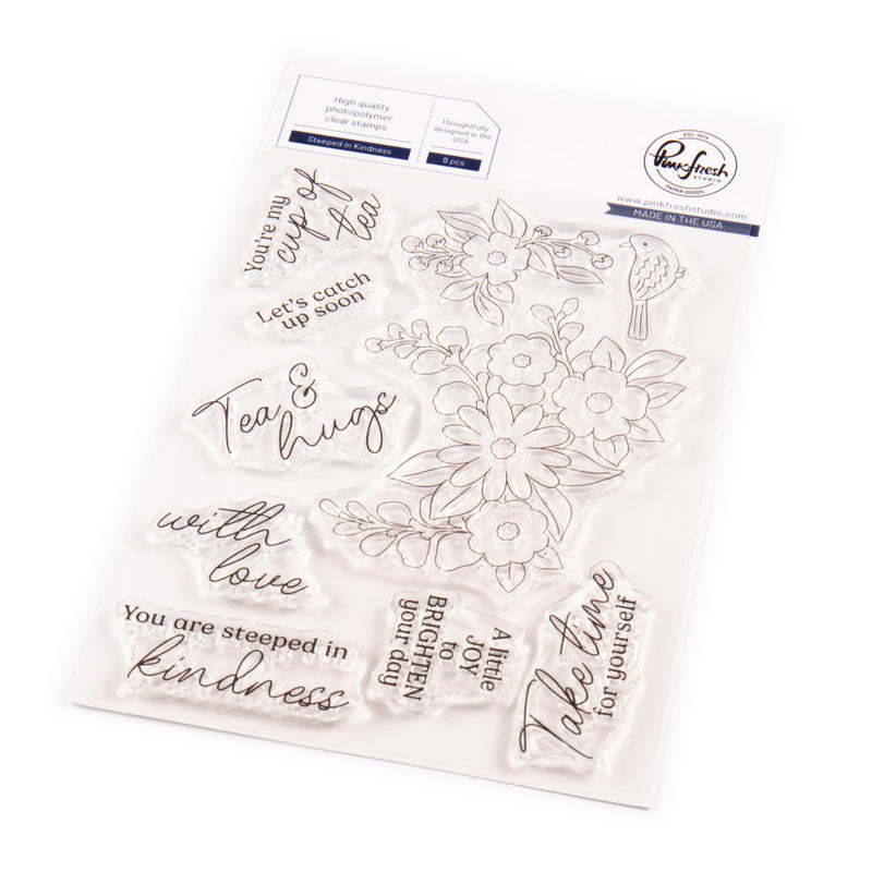 Pinkfresh Studio - Steeped In Kindness Stamp Set, 271525