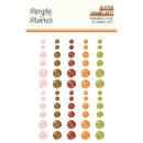 Simple Stories Pumpkins & Plaid - Glitter Enamel Dots, 27424