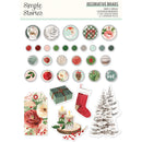 Simple Stories Simple Vintage Evergreen Memories - Decorative Brads, 27831