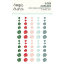Simple Stories Simple Vintage Evergreen Season. - Glitter Enamel Dots, 27832