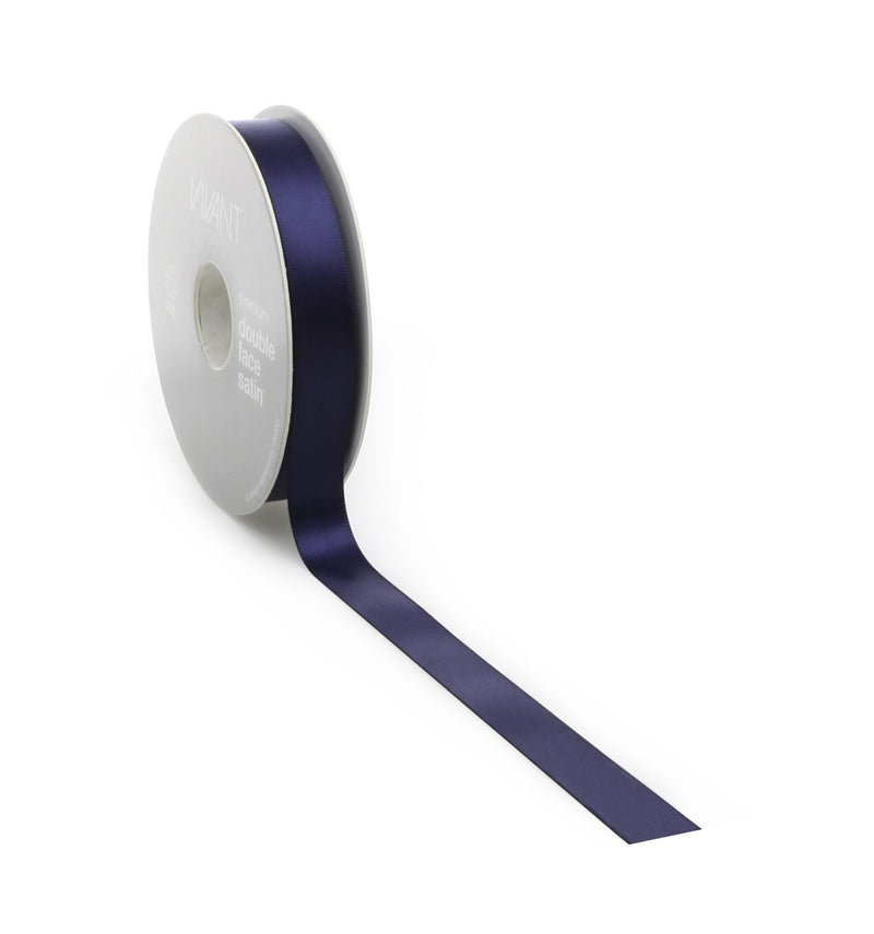 Spellbinders - Vivant Double Faced Satin Ribbon - Dark Blue, 3301.2516.44