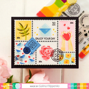 Waffle Flower Die Set - Postage Collage, 421382