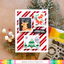 Waffle Flower Stencil - Postage Collage Christmas, 421425