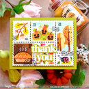 Waffle Flower Stamp Set - Postage Collage Fall, 421551