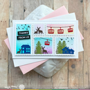 Waffle Flower Die Set - Postage Collage Mini Slimline, 421588